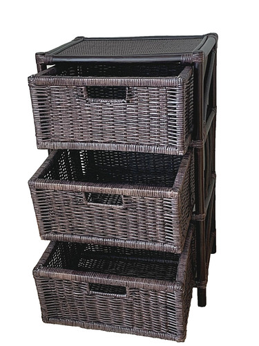 Chest with drawers dark - chest,